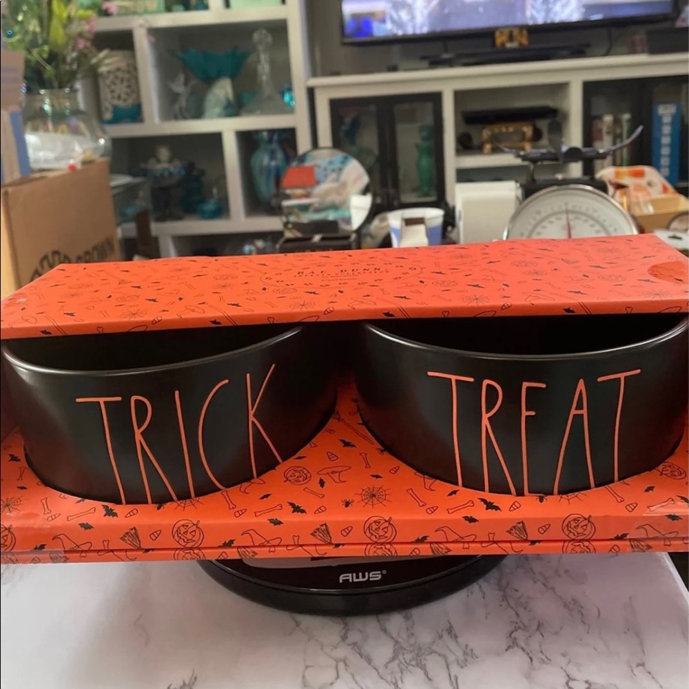 NEW Rae Dunn Trick Or Treat Pet Bowls